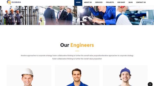Duisburg - Factory and Industrial Business WordPress Theme смотреть онлайн