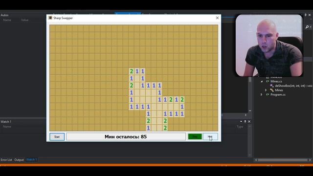 Финальный обзор Сапёра на C# с решателем смотреть онлайн