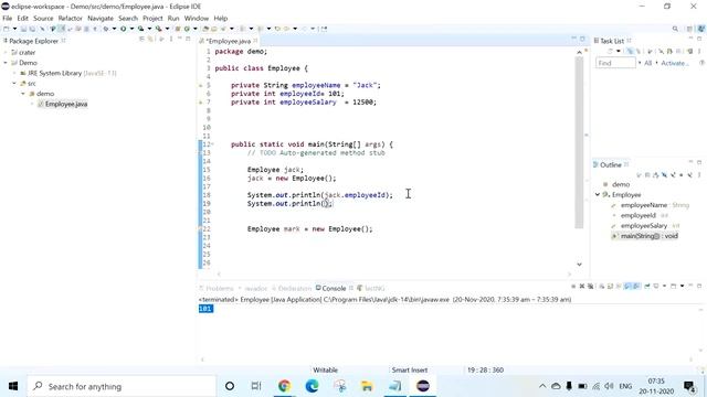 Classes, Objects, Getter, Setter Methods, This keyword, Encapsulation for Java Dev/Testers Session смотреть онлайн