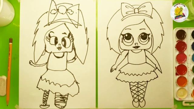 КУКЛА ЛОЛ | Как нарисовать | Для детей с 5 лет | Подробное видео смотреть онлайн