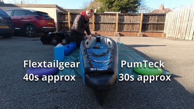 Testing 3 Rechargeable Air Pumps on Inflatable Kayaks смотреть онлайн