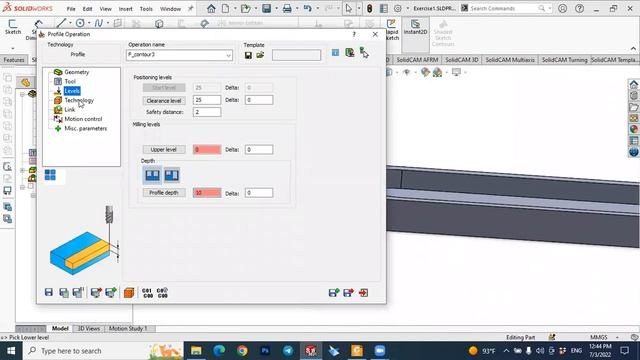 SolidCAM: DAY 2: Profile Milling Operation #solidworks #solidcam #milling #profile смотреть онлайн