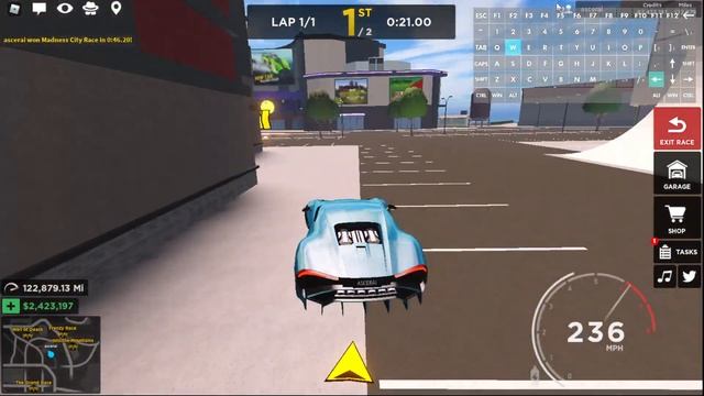 [Driving Simulator ROBLOX] Madness City Race Run смотреть онлайн