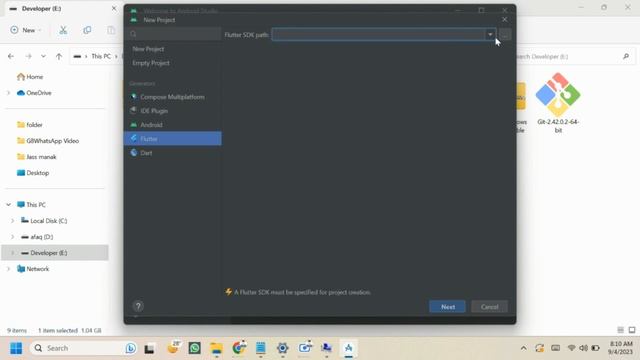 How to Install Flutter and Android Studio with Flutter Setup + Git Installation | Step-by-Step Guid смотреть онлайн