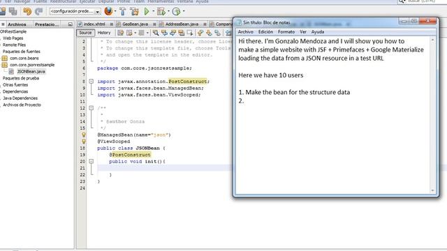 JSF + Materialize + Primefaces + JSoup: JSON table from URL смотреть онлайн