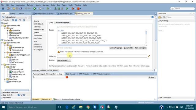 Oracle Jdeveloper12c ADF - 6) How to execute Vo with parameter смотреть онлайн