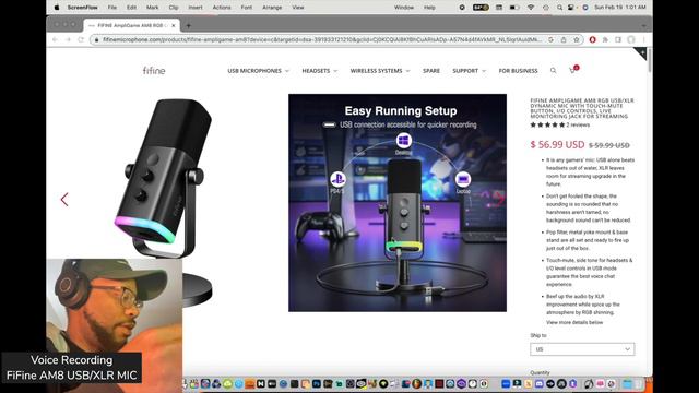 FiFine AM8 usb/xlr microphone Unboxing and Audio Test Comparison to K688 смотреть онлайн