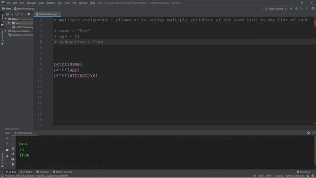 Python multiple assignment ? смотреть онлайн