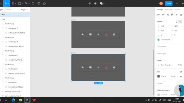 Figma Design Tutorial | Neumorphic Navigation Menu | Easy to Design смотреть онлайн