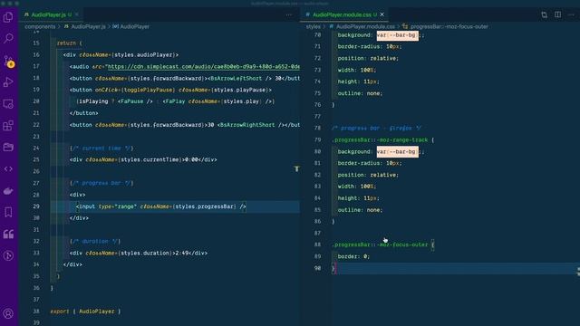 How to Build a Custom Audio Player in React смотреть онлайн