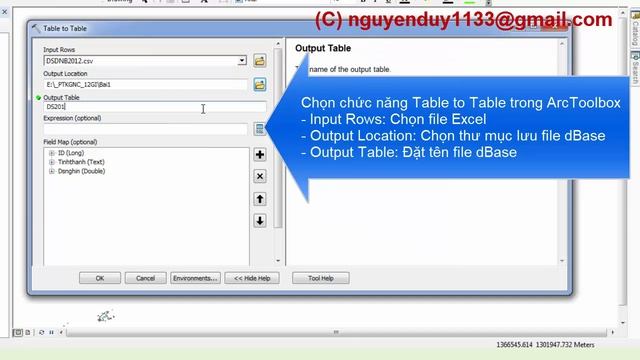 [ArcGIS] Chuyển đổi file Excel sang dạng dBase смотреть онлайн