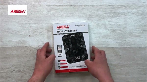 Распаковка кухонных весов / Unpacking of kitchen scales ARESA AR-4317