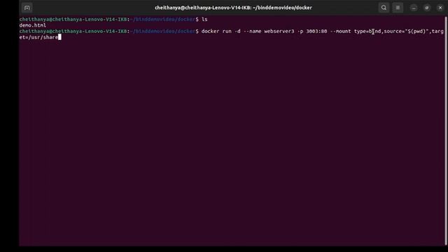 Docker Bind mount (bind mount example for 2 servers) смотреть онлайн