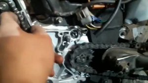 Как заменить цепь ГРМ на мопеде альфа.