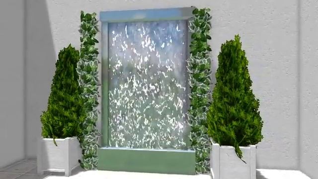 Водопад по стеклу аква мода - модель в 3D смотреть онлайн