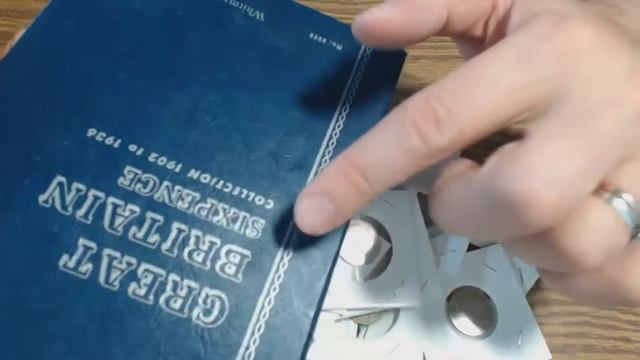 Распаковка и обзор альбомов Whitman для британских шестипенсовых монет. смотреть онлайн