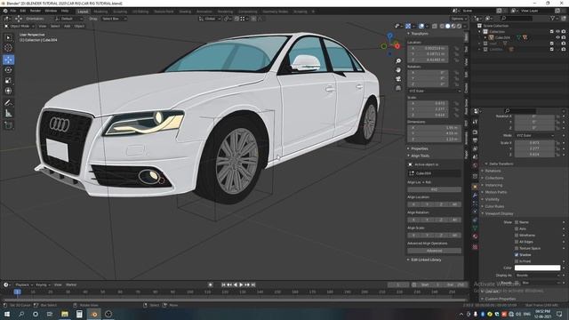 Blender Tutorial - Easy Rig Car Without Addons смотреть онлайн