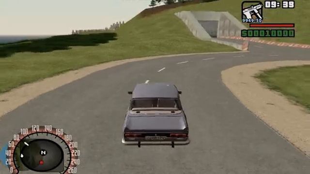 GTA Криминальная Россия | Москвич 2140 против ГАЗ-24 милиция СССР car chase scene смотреть онлайн