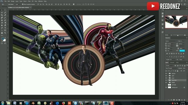 Tutorial Pixel Stretch Effect - Marvel Avengers EndGame [Speed Art] | Photoshop Tutorials Indonesia смотреть онлайн