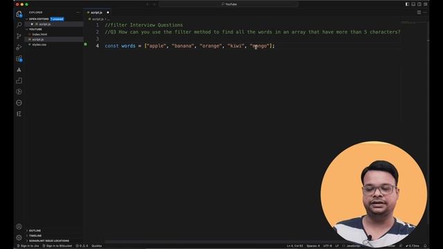 Javascript Interview Questions on filter method | filter method | Javascript смотреть онлайн