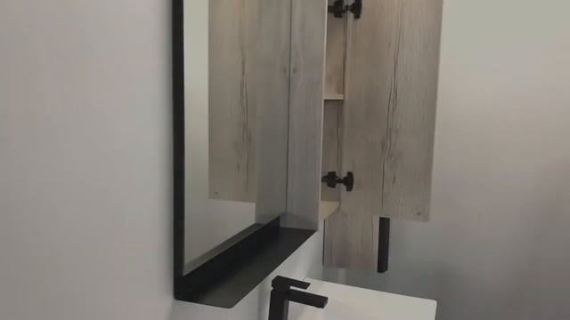 Мебель для ванной в стиле лофт Комфорти Бонн 90 дуб дымчатый в интернет-магазине Vobox смотреть онлайн