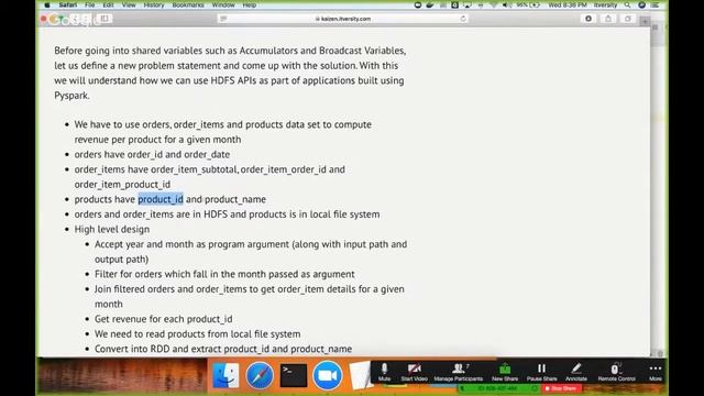 Accumulators and Broadcast Variables - Define Problem Statement смотреть онлайн