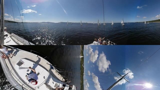 Старт парусной регаты [360video]