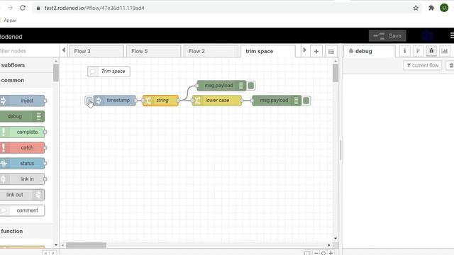 Trim spaces before and after a text string with jsonata смотреть онлайн