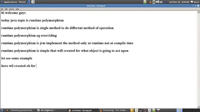 runtime polymorphisum in java смотреть онлайн