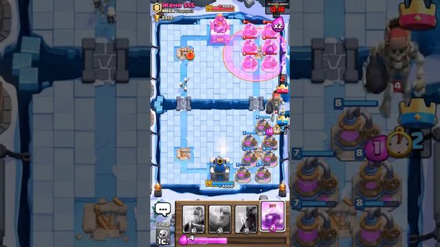 Спам гиг скелетами Clash Royale смотреть онлайн