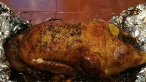 жареный гусь по-домашнему