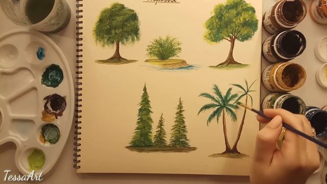Уроки рисования с нуля #8 Деревья (вторая часть) eng sub Drawing lessons from scratch # 8 Trees смотреть онлайн