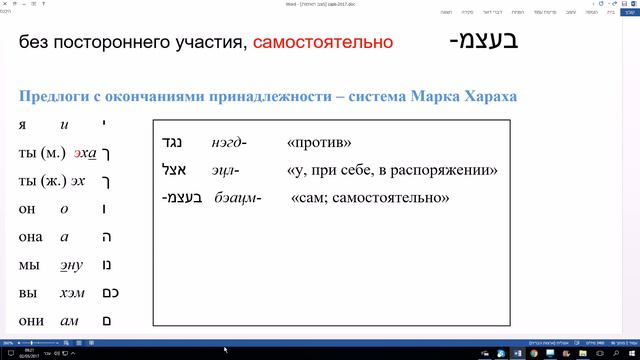 380. Как сказать на иврите "я сам, он сам, мы сами: ЛЭВАД, БЭ-АЦМИ, БЭ-АЦМО, БЭ-АЦМЭНУ смотреть онлайн