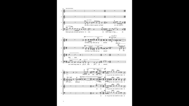 HERINNERING AAN HOLLAND (THINKING OF HOLLAND) - for mixed choir á cappella | CHRISTIAN BLAHA (2012) смотреть онлайн