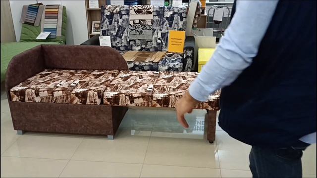 Кушетка Леон эконом. Раздвижная со спальным местом. Производство мебельной фабрики Диван-Диван. смотреть онлайн