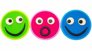 РАЗНОЦВЕТНЫЕ Смайлики из КИНЕТИЧЕСКОГО ПЕСКА Учить Цвета МАША И МЕДВЕДЬ Сказочный Патруль ЛУНТИК