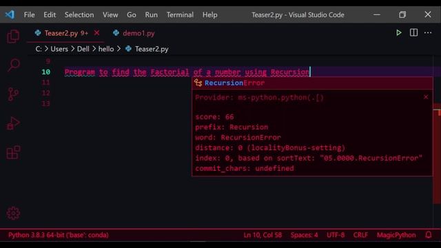 2. Factorial of a Given Number (using loop and recursion) | Python Programming | JAcademy смотреть онлайн