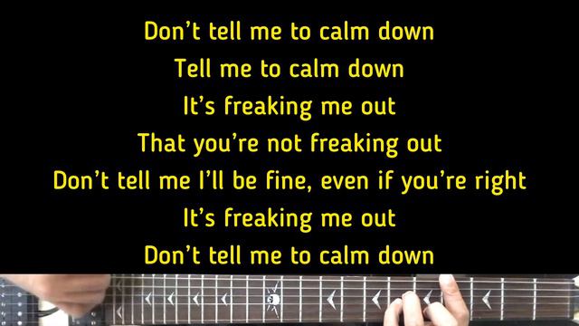 All Time Low - Calm Down | Karaoke Guitar Instrumental смотреть онлайн