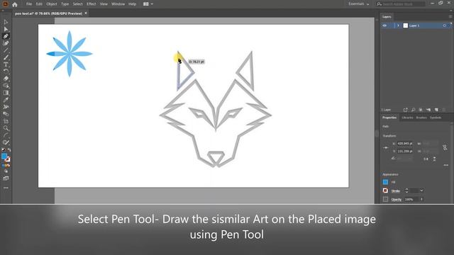 Pen Tool in Adobe Illustrator (Ep-9) смотреть онлайн