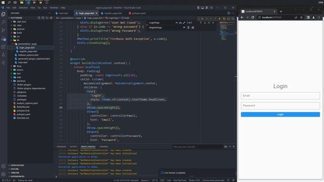 10. Flutter 3 x Firebase - UI Register смотреть онлайн