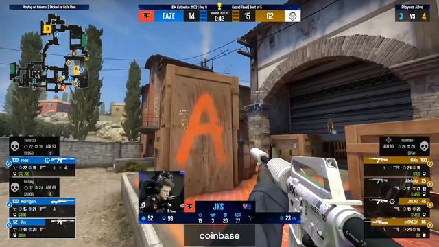 Ropz ACE Inferno | Ropz Vs G2 ACE Inferno | Ropz Highlights | IEM Katowice 2022 Final | G2 Vs. Faze