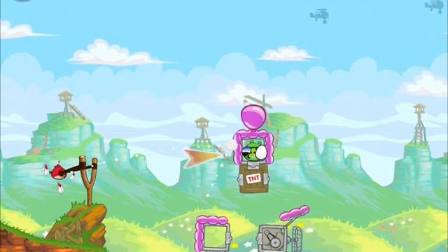 Angry Birds - Red's Mighty Feathers Level 13 - 3 Star Walkthrough | WikiGameGuides смотреть онлайн