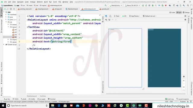 Android Relative Layout Tutorial with examples Kotlin смотреть онлайн