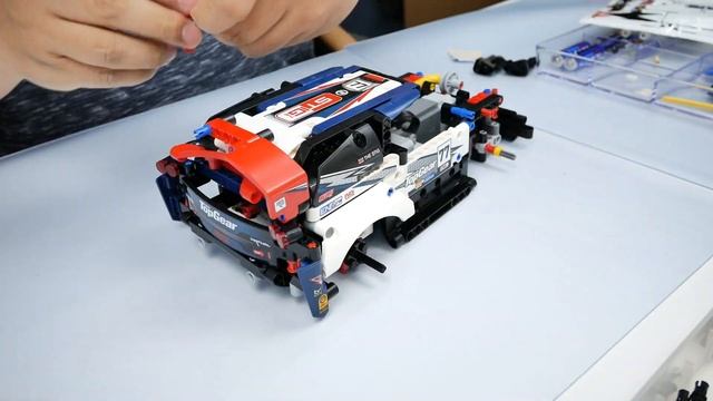 레고 테크닉 42109 앱조종 탑기어 랠리카 기어변경이 가능하다고 해서 기대했다 #lego #legospeedbuild #legotechnic
