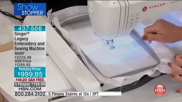 Singer Legacy Embroidery and Sewing Machine смотреть онлайн