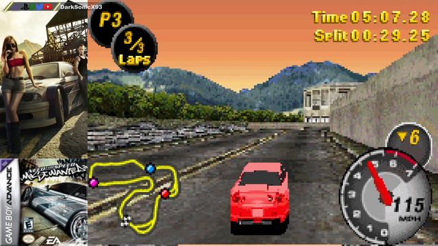 GBA Need for Speed: Most Wanted Gameplay no Commentary смотреть онлайн