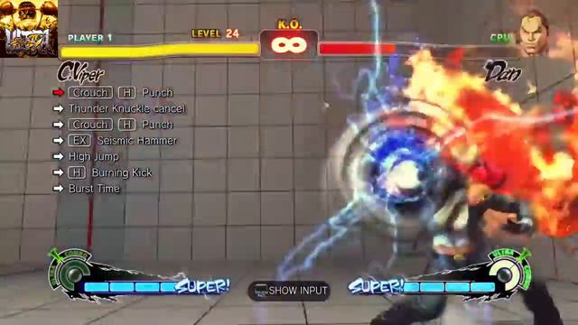 Super Street Fighter IV | C. Viper Trial 24 - Pause Method смотреть онлайн