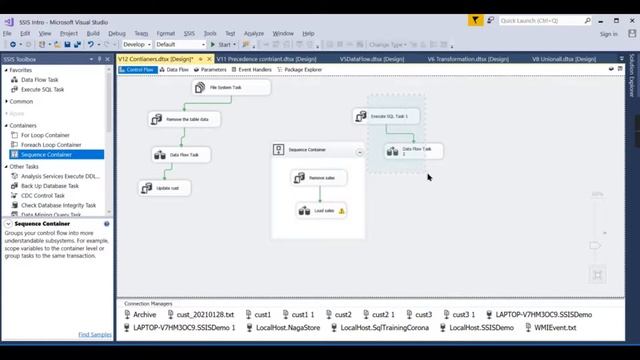 Sequence Container | Control Flow Tasks in SSIS Tutorial (12/25) смотреть онлайн