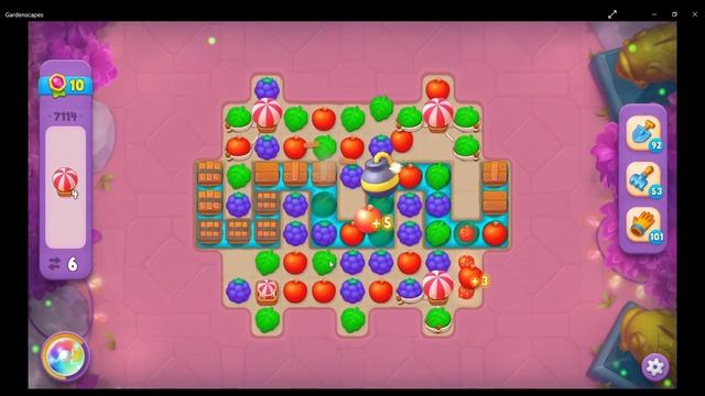 Gardenscapes Level 7114 - No Boosters (version 1) смотреть онлайн