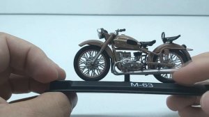 Мотоцикл УРАЛ М-63 Масштабная модель 1:24 / НАШИ МОТОЦИКЛЫ / №10 MODIMIO